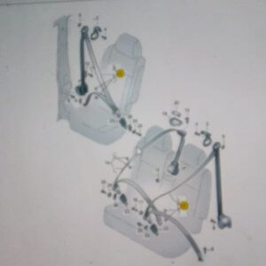 2K0857811C EMNİYET KEMERİ ARKA SOL-SAĞ VW CADDY 2004-2008 ORJ YENİ