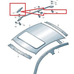TAVAN BARI ÜÇ PİLASTİGİ B5 PASSAT SİTEJİN ORJ YENİ