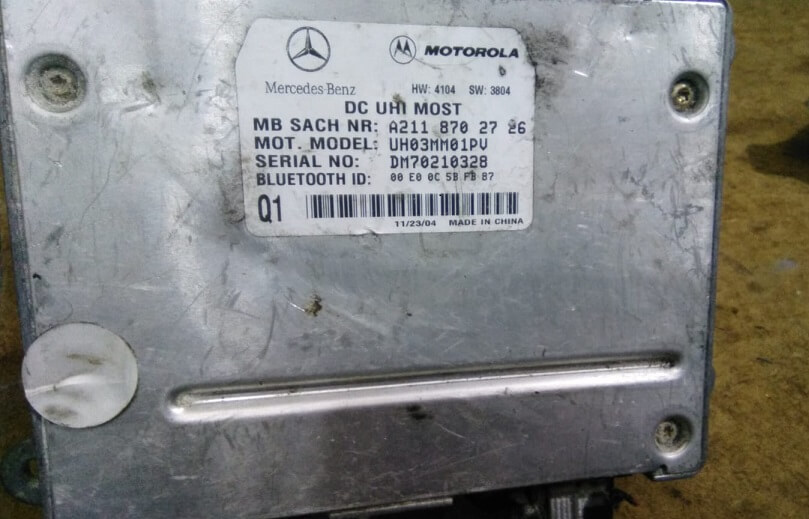 A2118702726 Telefon Kontrol BLUETOO Mercedes-Benz W211 E280T CDI