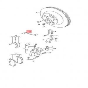 BALATA FİŞİ Arka OE AUDI Q7 Touareg 4L 4LB 7L6 ORJ YENİ