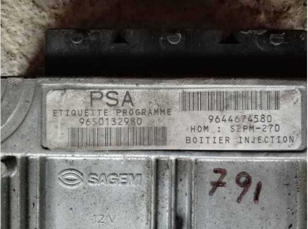 9655980980 MOTOR BEYNİ Citroen Xs Picass 1.8 9644674580 S2PM270