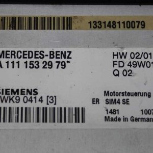 A1111532979 Motor beyni 5WK90414 Mercedes W203 C180 KOMPRESÖR