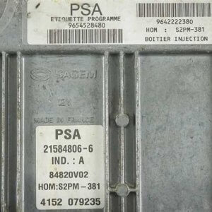9654528480 MOTOR BEYNİ citroen c3 1.4 8v 9642222380 s2pm-381 ORJ