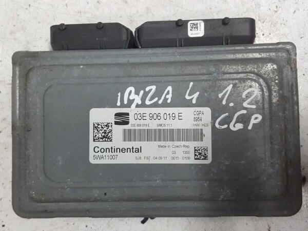 03e906019e motor beyni Seat ibiza 4 iv 08-12r 1.2 b cgp