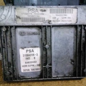 9650825180 MOTOR BEYNİ Citroen, Peugeot c3.1.4 S2PM-380 9642222380