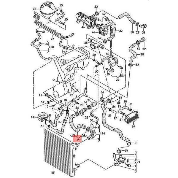 1K0122101BP SU BORUSU VW 1,9 2,0 TDİ PASSAT JETTA CADDY ORJ ÇIKMA