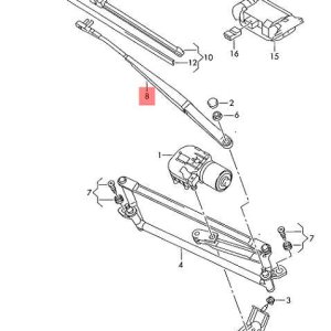 1k5955410b Silecek Kolu Ön Sağ VW Jetta 2006-2010 VW PASSAT