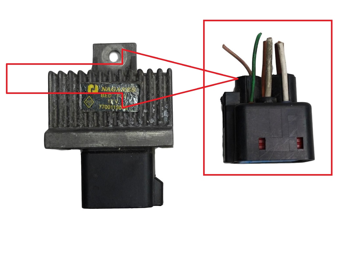 7700115078 kızdırma röle SOKETİ Renault 1.5 1.9 2.2 dCi orj çıkma