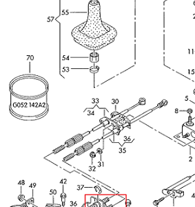 1J0711789 Vites Kolu Hareket BRAKETİ Bora Golf 4 Golf 3 Passat 35i Corrado