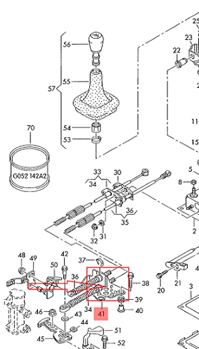 1J0711789 Vites Kolu Hareket BRAKETİ Bora Golf 4 Golf 3 Passat 35i Corrado