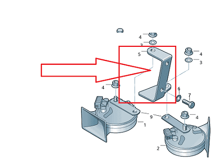 3B0951181A KORNA BIRAKETİ VW AUDİ SKODA SEAT