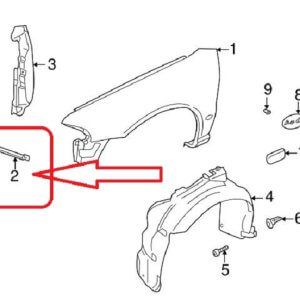 8D0821135D Çamurluk Destek Braketi ÖN SOL 99-01 Audi A4 B5 ORJ YENİ