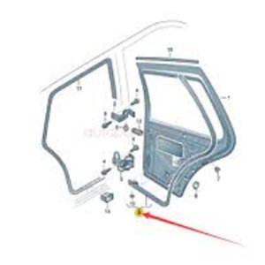 1J5839697B kapı toz lastiği sol arka VW GOLF VI bora ORJ ÇIKMA